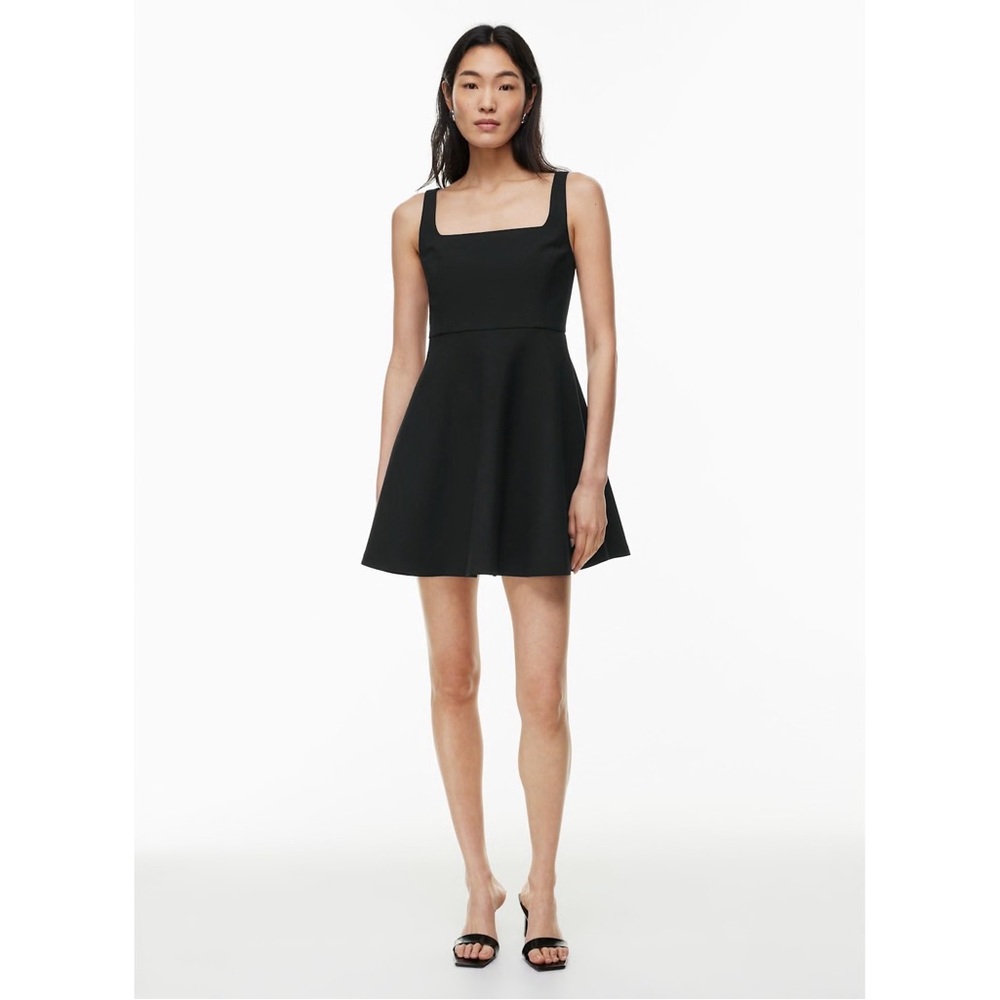 Aritzia Babaton Savant‎ Fit-And-Flare Mini Dress in Black